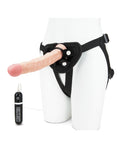 Lux Lux Fetish 8.5" Realistic Vibrating Dildo w/Strap On Harness Set - Image 2