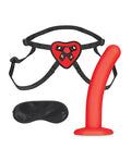 Lux Fetish Lux Fetish 5" Dildo w/Red Heart Strap On Harness Set - Image 3