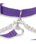 Lux Fetish Lux Fetish Collar Cuffs & Leash Set - Removable Purple - Image 3
