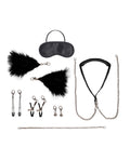 Lux Fetish Lux Fetish 12 pc Interchangeable Collar & Nipple Clips Set - Image 2