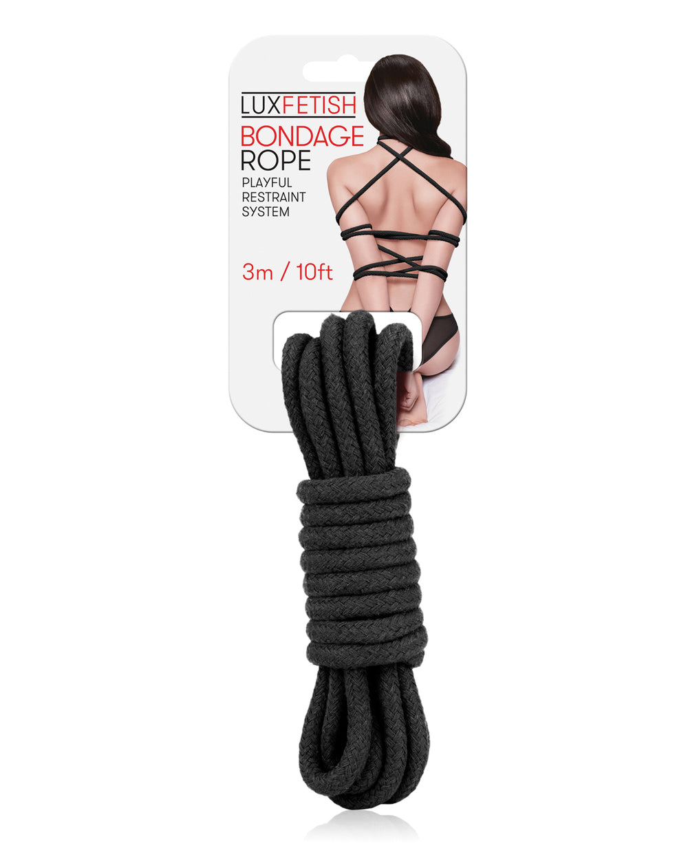 Lux Lux Fetish Bondage Rope - 3 m Black