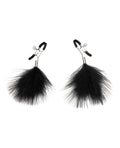 Lux Lux Fetish Feather Nipple Clips - Black - Image 3
