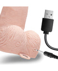 Lux Lux Fetish 6" Rechargeable Strap On w/Balls - Ivory - Image 3