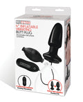 Lux Lux Fetish 4" Inflatable Vibrating Butt Plug