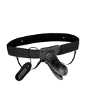 Lux Lux Fetish Unisex Vibrating Hollow Double Penetration Strap On Dildo