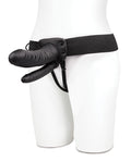 Lux Lux Fetish Unisex Vibrating Hollow Double Penetration Strap On Dildo - Image 2