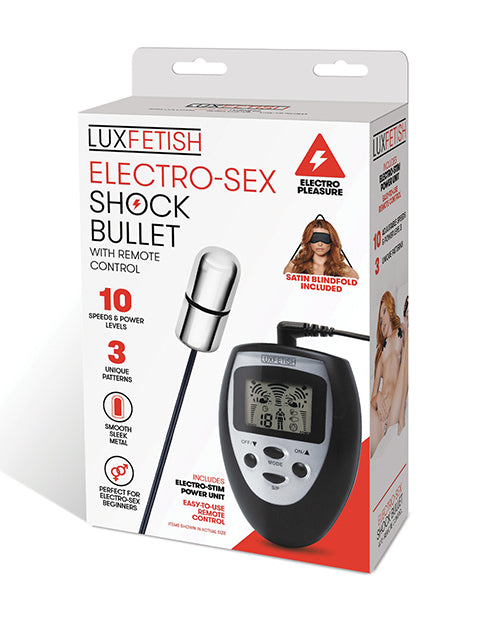Lux Fetish Lux Fetish Electro Sex Shock Bullet w/Remote