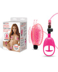 Lux Fetish Lux Fetish Vibrating Butterfly Pussy Pump w/Quick Release - Pink