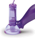 Lux Fetish Lux Fetish Vibrating Nipple Suckers w/Wired Remote Control - Purple - Image 3