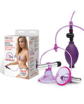 Lux Fetish Lux Fetish Vibrating Nipple Suckers w/Quick Release - Pink/Purple