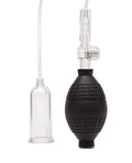 Lux Fetish Lux Fetish Clitoral Pump w/Quick Release - Clear/Black - Image 2