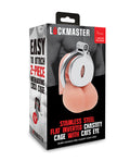 Lockmaster Lockmaster Stainless Steel Inverted Chastity Cage w/Cats Eye - Silver