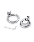 Lockmaster Lockmaster Stainless Steel Inverted Micro Chastity Cage - Silver - Image 3