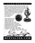 Evolved Evolved Black Gem Anal Plug - Small - Image 2