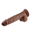 Evolved Evolved 8" Realistic Dildo w/Balls - Dark - Image 5