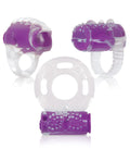 Evolved Evolved Ring True Unique Pleasure Rings Kit - 3 Pack Clear/Purple - Image 2