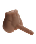 Evolved NO ETA Evolved Easy Rider Thrusting & Vibrating Life-Like Dildo - Dark - Image 3