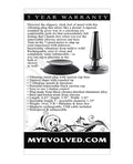Evolved Evolved Beginner Vibrating Rechargeable Metal Plug - Black - Image 2