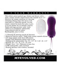 Evolved Evolved Eager Egg Vibrating & Thrusting Egg w/Remote - Purple - Image 2