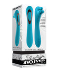 Evolved Evolved Heads or Tails Rechargeable Vibrator - Teal