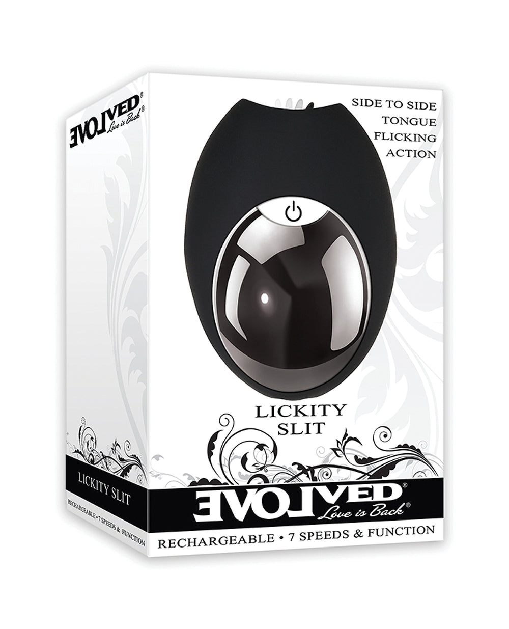 Evolved Evolved Lickity Slit Oral Massager - Black