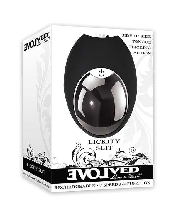 Evolved Evolved Lickity Slit Oral Massager - Black