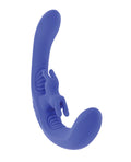Evolved Evolved Lovebirds Curved Dual-Ended Rabbit Vibe w/Remote Control - Blue - Image 2