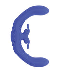 Evolved Evolved Lovebirds Curved Dual-Ended Rabbit Vibe w/Remote Control - Blue - Image 3