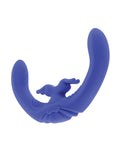 Evolved Evolved Lovebirds Curved Dual-Ended Rabbit Vibe w/Remote Control - Blue - Image 5