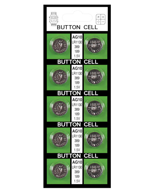 Erotic Toy Company Batteries AG10 - Card of 10