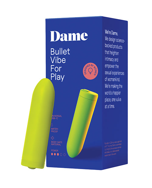 Dame Dame Zee Bullet Vibrator - Citrus