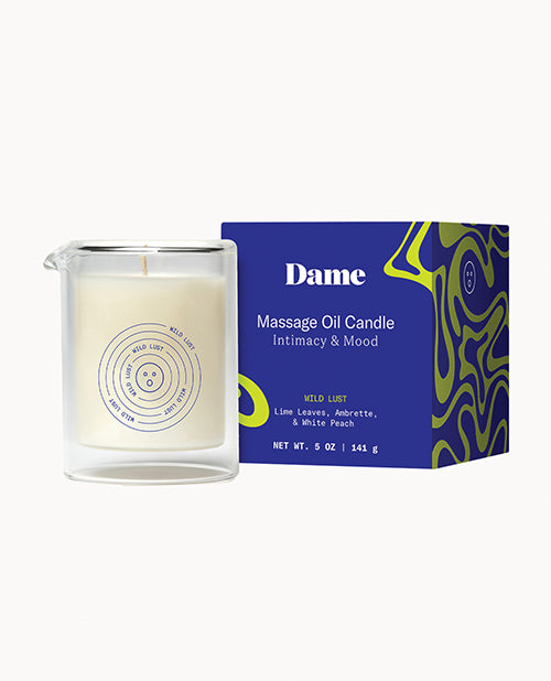 Dame Dame Massage Oil Candle - Wild Lust
