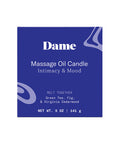 Dame Dame Massage Oil Candle - Melt Together - Image 2