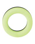 Forto Forto F-19 Two Tone Liquid Silicone Cock Ring - Black/Glow in the Dark - Image 3