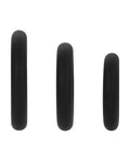 Forto Forto F-61 Liquid 3 Piece Cock Ring Set - Black - Image 4