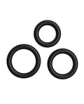 Not Regular Toys Forto Trio Cock Ring Set - Black - Image 2