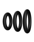 Not Regular Toys Forto Trio Cock Ring Set - Black - Image 3