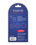 Not Regular Toys Forto Trio Cock Ring Set - Black - Image 5