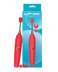 Luv Inc. Luv Inc. Orgasm Pen w/Three Attachments - Red - Image 2