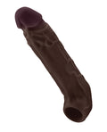 Shaft Shaft Model F Flexskin Liquid Silicone 7.8" Sheath - Mahogany - Image 2