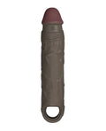 Shaft Flexskin Liquid Silicone 7.8" Vibrating Sheath - Mahogany (2)