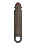 Shaft Flexskin Liquid Silicone 7.8" Vibrating Sheath - Mahogany (3)