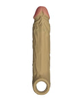 Shaft Shaft Flexskin Liquid Silicone 7.8" Vibrating Sheath - Oak - Image 3