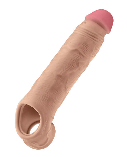 Shaft Shaft Flexskin Liquid Silicone 8.8" Vibrating Sheath - Pine