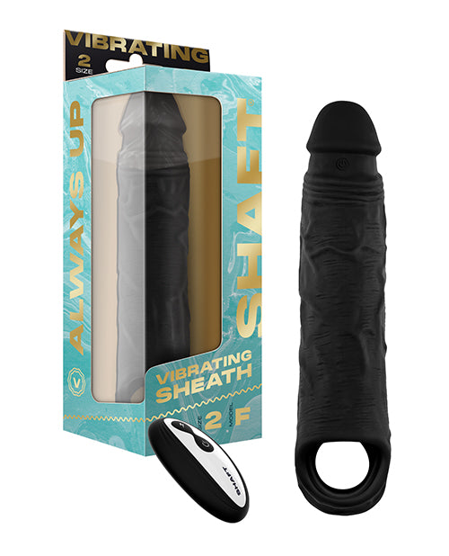 Not Regular Toys Shaft Vibrating Sheath Size 2 - Black