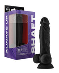 Shaft Shaft Model A Flexskin Liquid Silicone 8.5" Dong w/Balls - Black