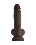 Shaft Shaft Model A Flexskin Liquid Silicone 7.5" Dong w/Balls - Mahogany - Image 3