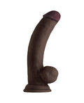Shaft Shaft Model C Flexskin Liquid Silicone 8.5" Curved Dong w/Balls - Mahogany - Image 3