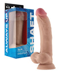 Shaft Shaft Model C Flexskin Liquid Silicone 9.5" Curved Dong w/Balls - Pine