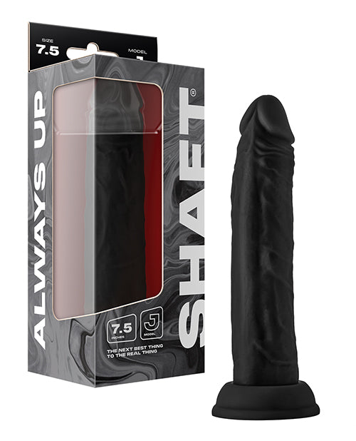 Shaft Shaft Model J Flexskin Liquid Silicone 7.5" Dong - Black
